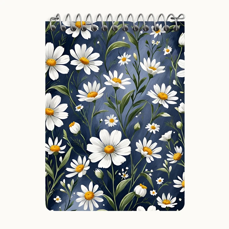 دفتر یادداشت 50 برگ خندالو طرح گل بابونه کد N7228