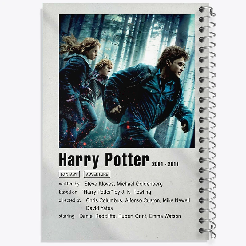 دفتر مشق 100 برگ خندالو طرح هری پاتر (Harry Potter) کد F11301