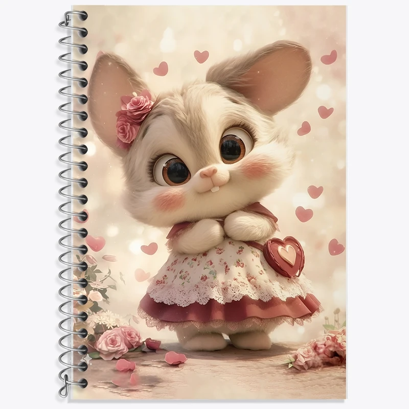 دفتر لغت 50 برگ خندالو طرح خرگوش کیوت کد F11111