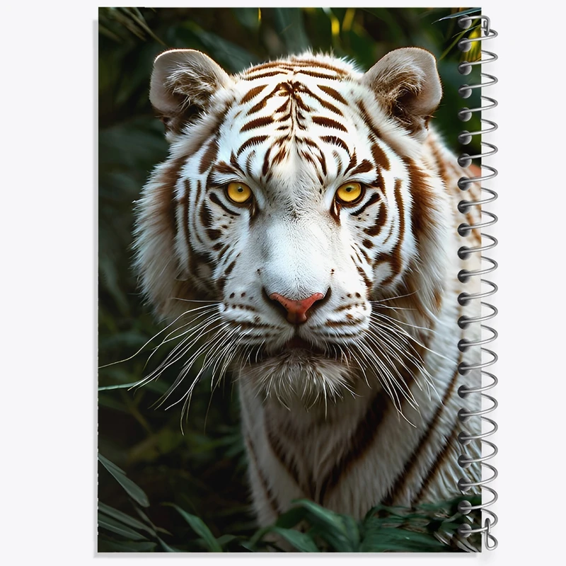 دفتر لیست خرید 50 برگ خندالو طرح ببر سفید کد F9011