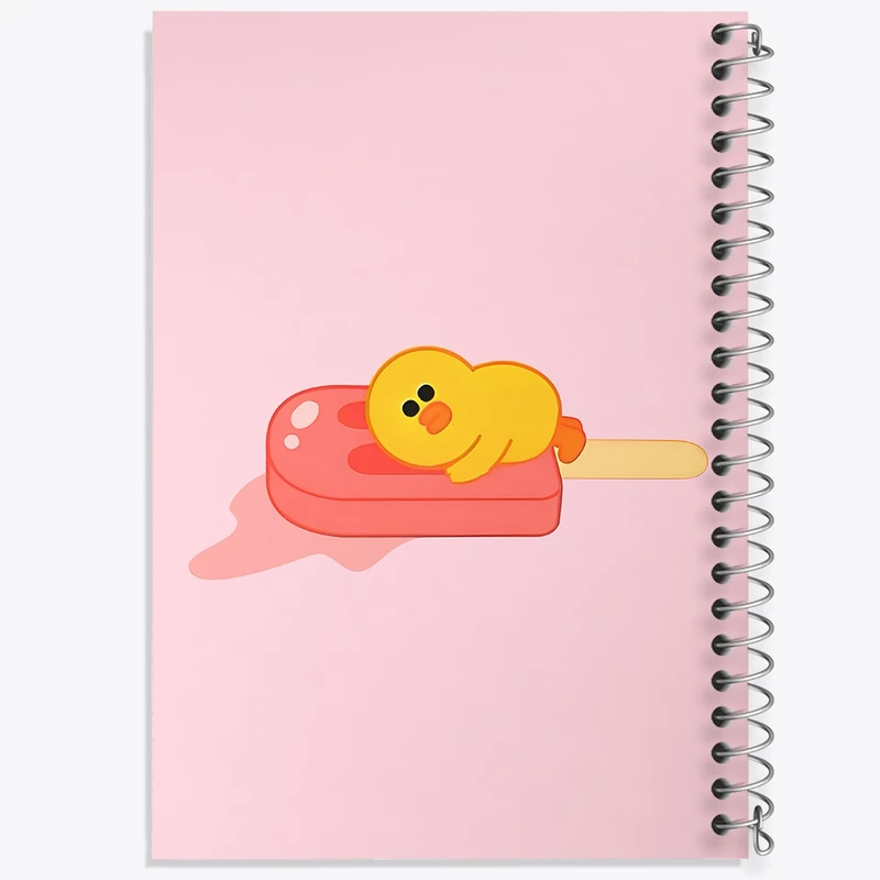 دفتر لیست خرید 50 برگ خندالو طرح اردک و بستنی کد N6441