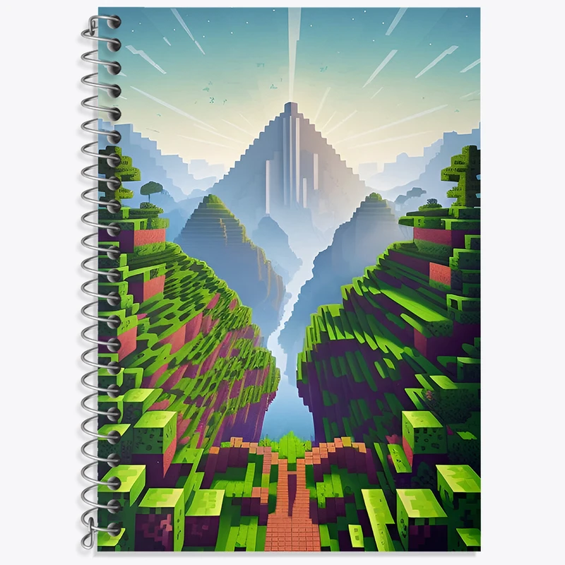 دفتر نت موسیقی 50 برگ خندالو طرح ماینکرافت (Minecraft) کد F3526