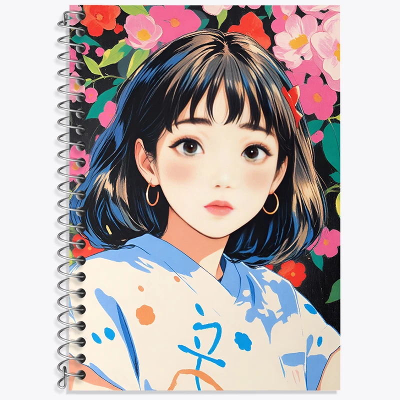 دفتر زبان دوخط 50 برگ خندالو طرح دخترانه کد N7759