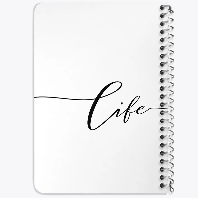 دفتر یادداشت 50 برگ خندالو طرح Life کد F3885