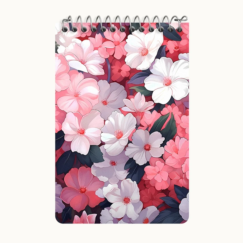 دفتر یادداشت 50 برگ خندالو طرح گل گلی کد F12850