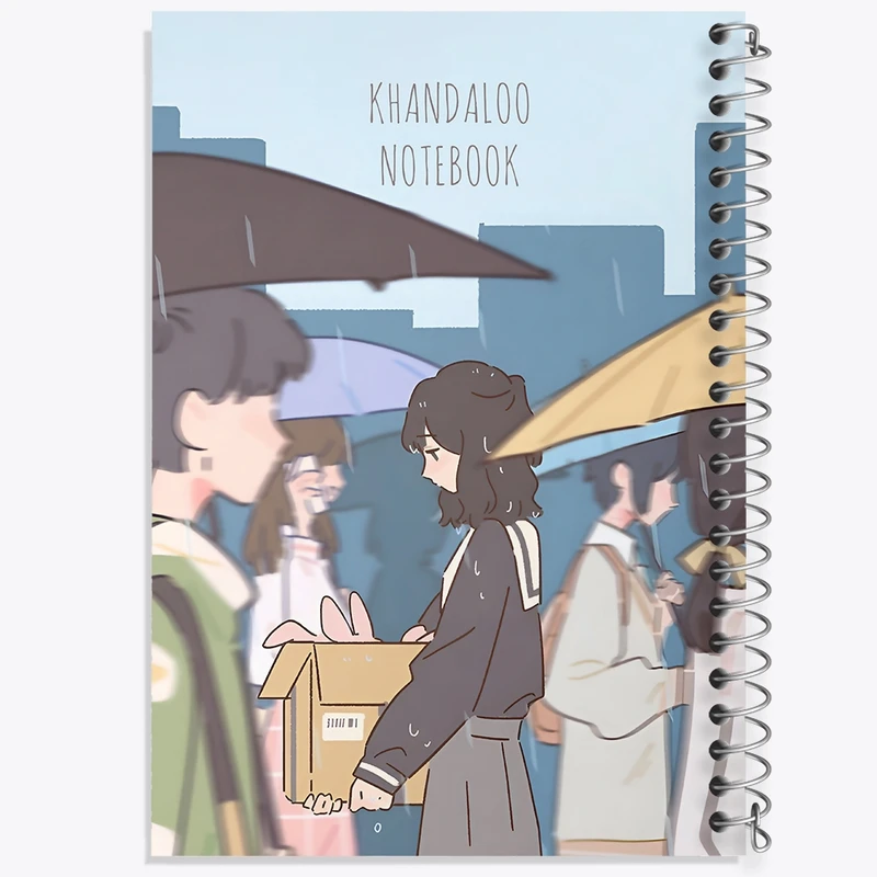 دفتر شطرنجی 50 برگ خندالو طرح دخترانه فانتزی کد N9129