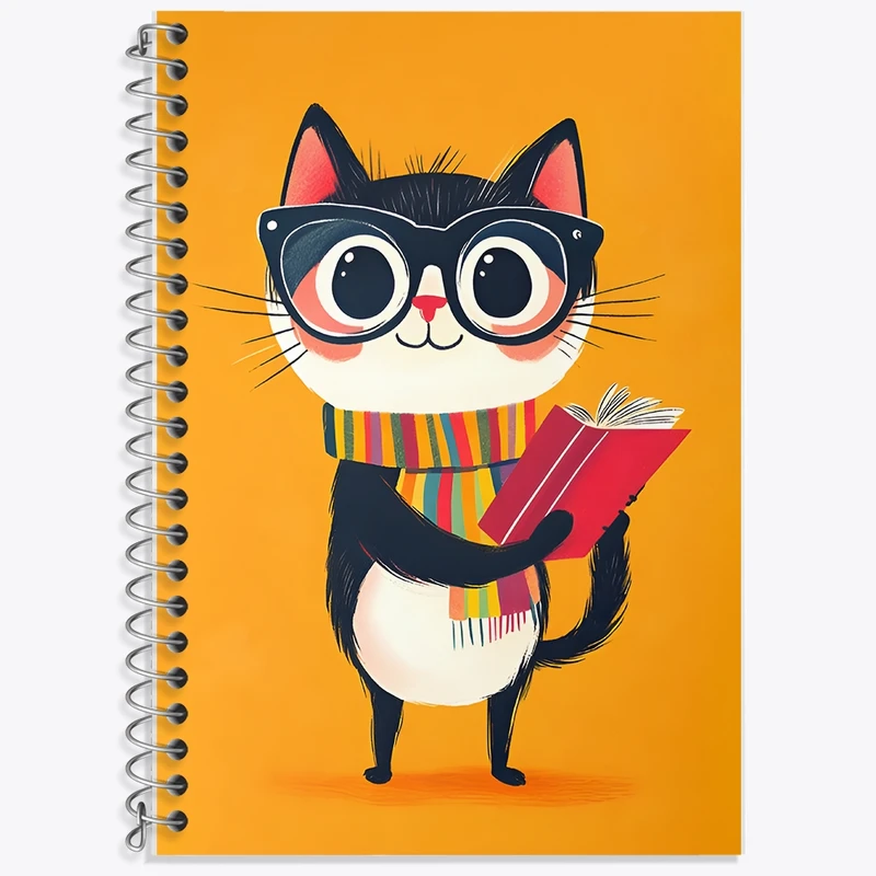 دفتر لغت 50 برگ خندالو طرح گربه کاتبخوان کد F12859