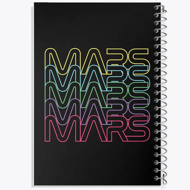 دفتر طراحی 50 برگ خندالو طرح Mars کد N823