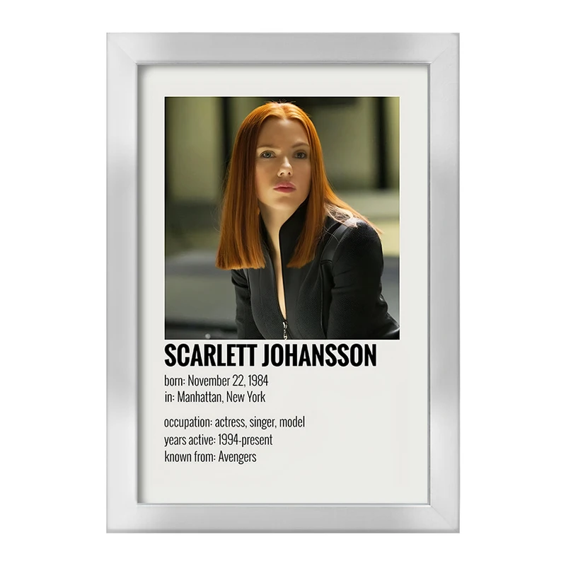 تابلو خندالو طرح اسکارلت جوهانسون (Scarlett Johansson) کد F13340