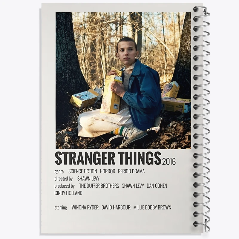 دفتر طراحی 50 برگ خندالو طرح استرنجر تینگز (Stranger Things) کد F13392