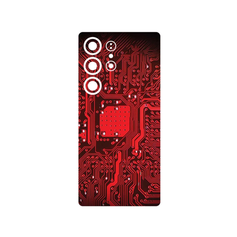 برچسب پوششی ماهوت مدل Red_Printed_Circuit_Board مناسب برای گوشی موبایل سامسونگ Galaxy S25 Ultra