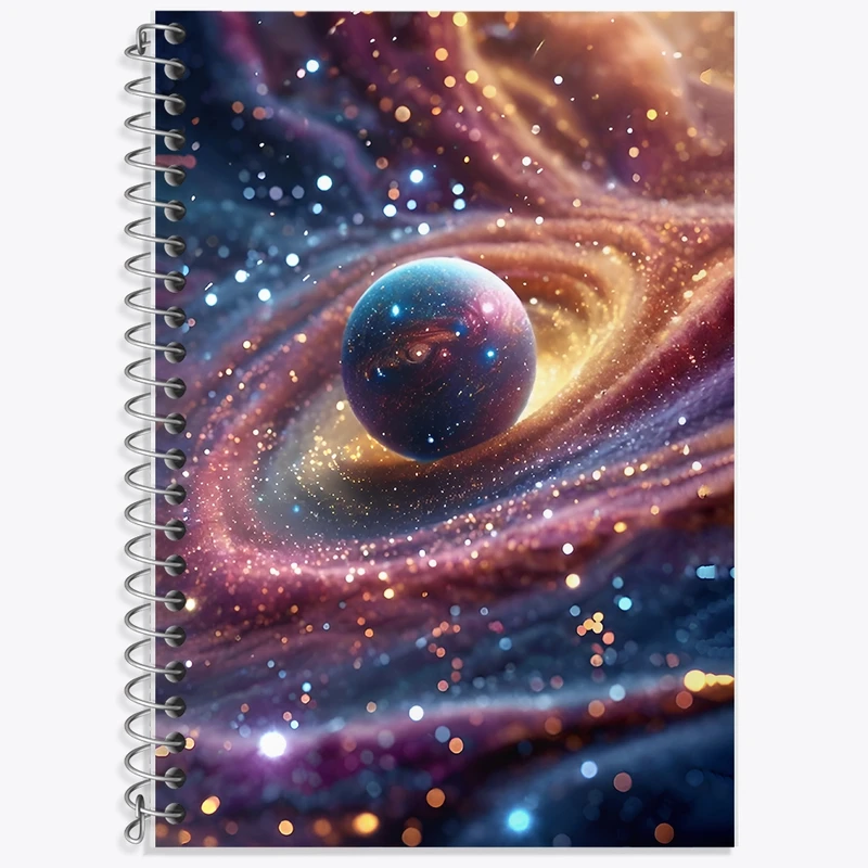 دفتر لغت 50 برگ خندالو طرح کهکشان کد F11521