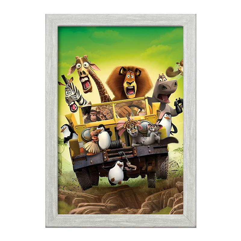 تابلو خندالو طرح ماداگاسکار (Madagascar) کد F8324