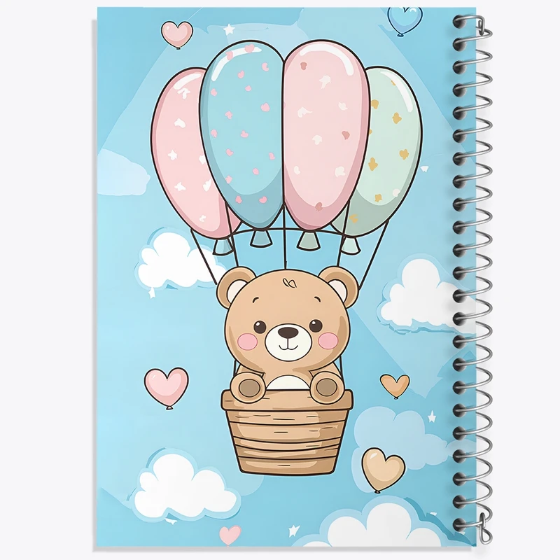 دفتر لیست خرید 50 برگ خندالو طرح خرس بالن سوار کد N6923