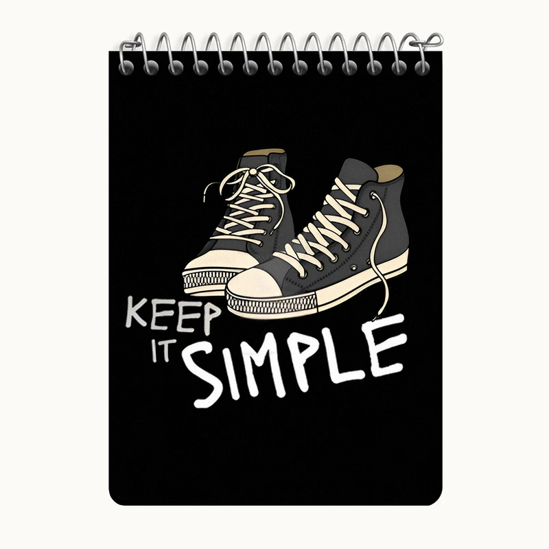 دفتر یادداشت 50 برگ خندالو طرح Keep It Simple کد N8309