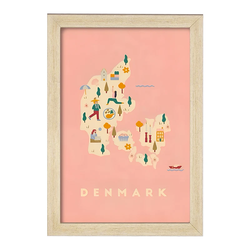 تابلو خندالو طرح دانمارک (Denmark) کد F14364