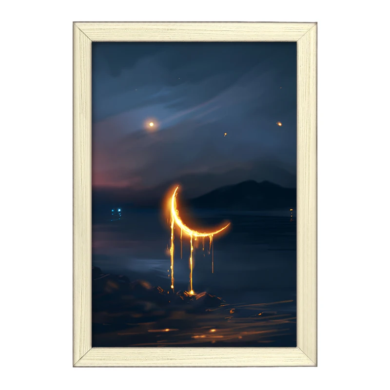 تابلو خندالو طرح ماه (Moon) کد F12558