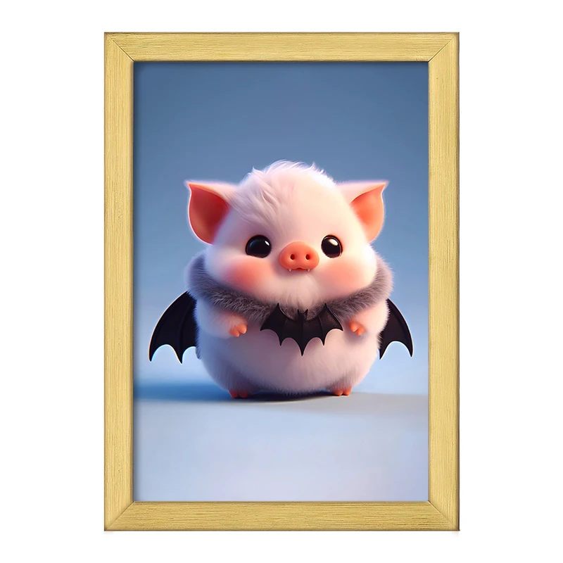 تابلو خندالو طرح خوک کد F8553