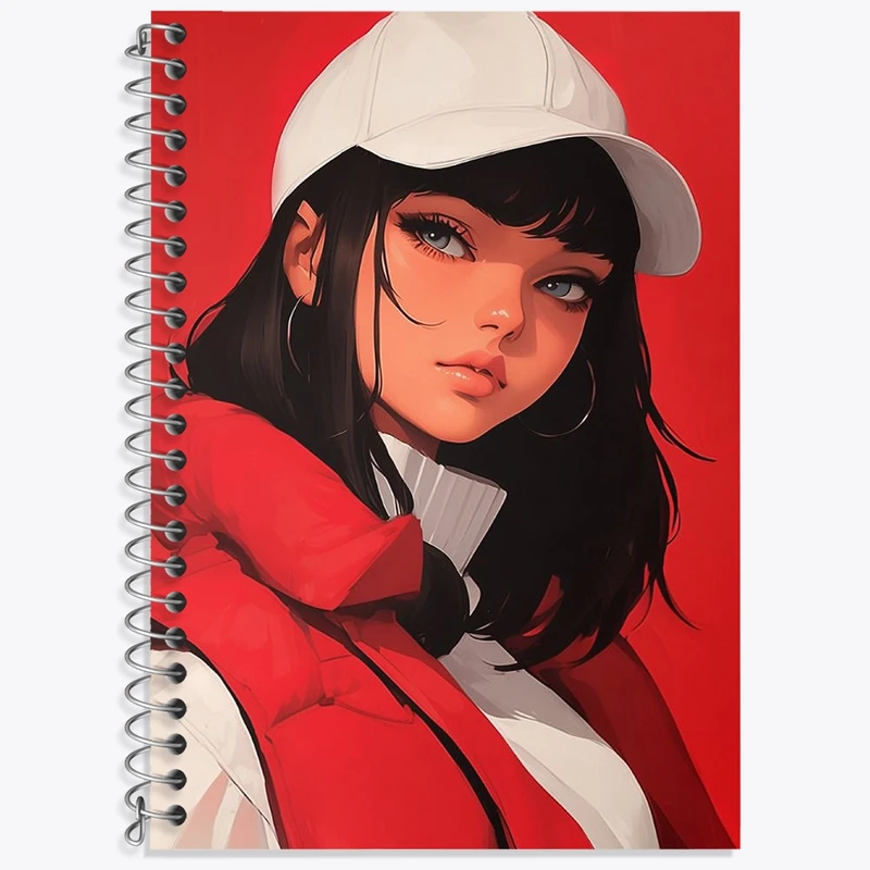 دفتر زبان 50 برگ خندالو مدل سه خط طرح دخترانه کد F3632