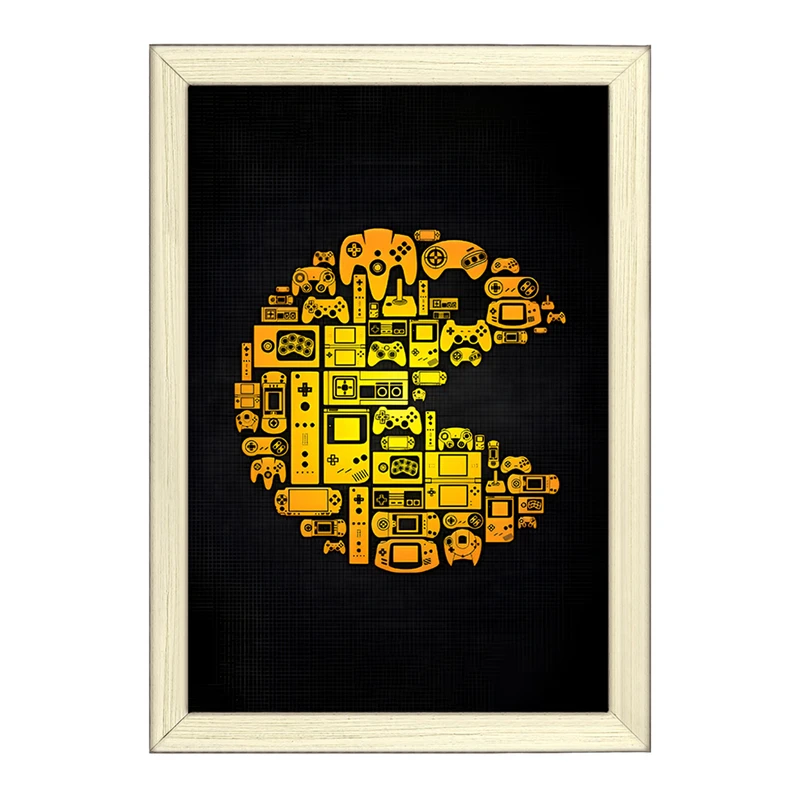 تابلو خندالو طرح پک من (PAC-MAN) کد F4297