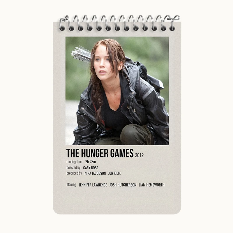 دفتر یادداشت 50 برگ خندالو طرح بازی های گرسنگی (The Hunger Games) کد F13373