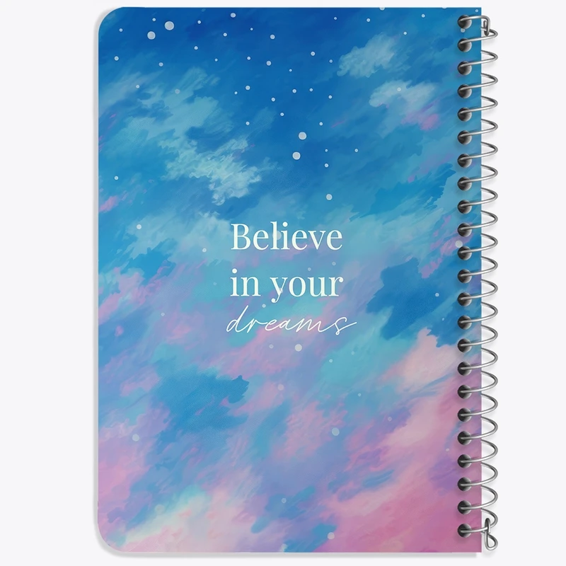 دفتر یادداشت 50 برگ خندالو طرح Believe In Your Dreams کد N2327