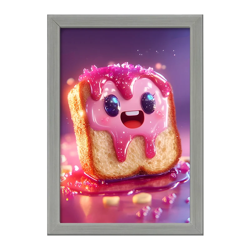 تابلو خندالو طرح نان تست مربایی کیوت کد F11505