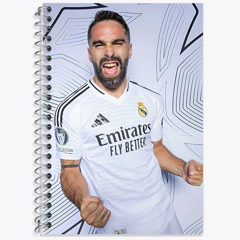 دفتر لغت 50 برگ خندالو طرح دنی کارواخال (Dani Carvajal) کد F14342