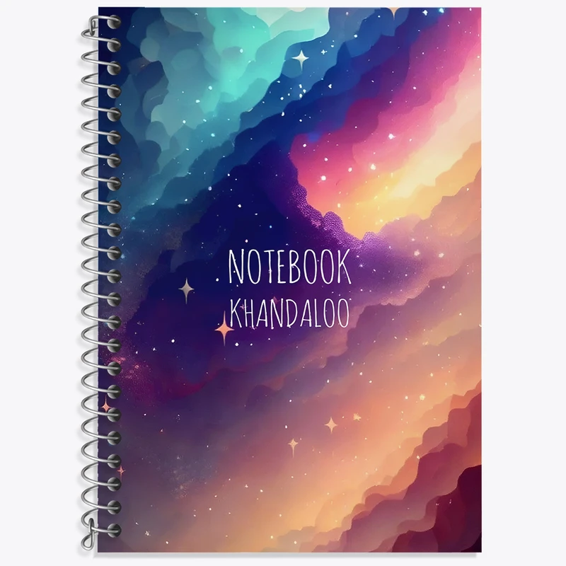 دفتر نت موسیقی 50 برگ خندالو طرح آسمان رنگی کد N7893