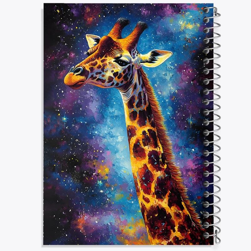 دفتر ژورنال نویسی 50 برگ خندالو مدل نقطه ای طرح زرافه کد F12083