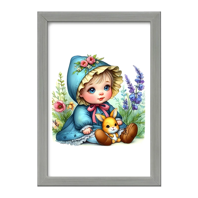 تابلو خندالو طرح دخترانه کیوت کد F6191