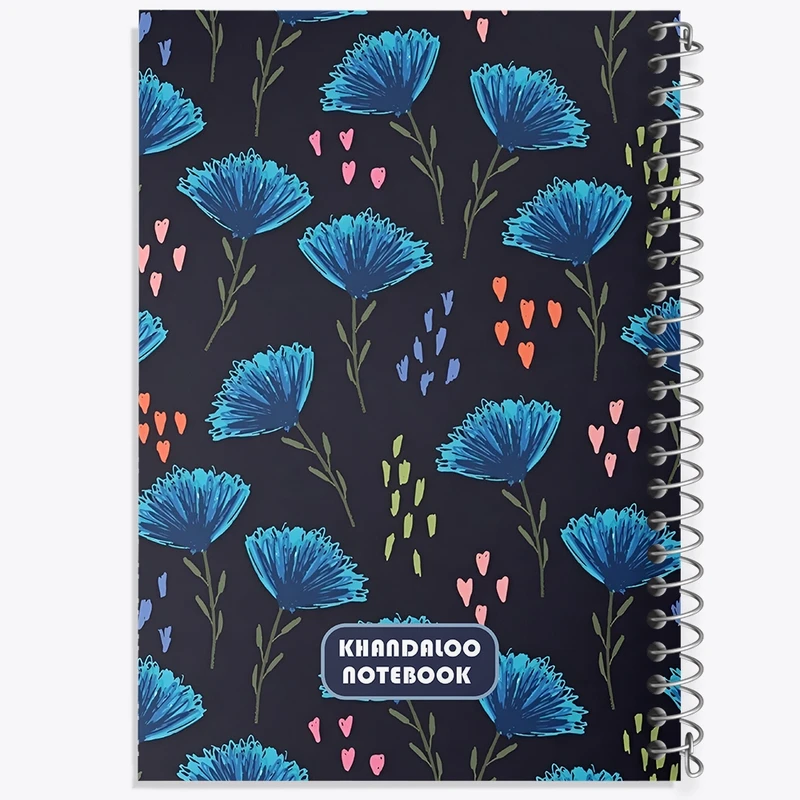 دفتر طراحی 50 برگ خندالو طرح پترن گل گلی کد N6080