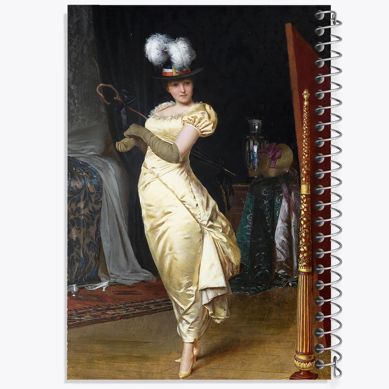 دفتر مشق 50 برگ خندالو طرح نقاشی آماده شدن برای باله اثر فردریک سولاکروا کد F12142