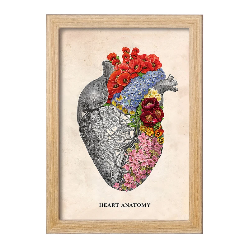 تابلو خندالو طرح آناتومی قلب (Heart Anatomy) کد F14001