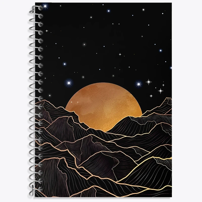 دفتر نت موسیقی 50 برگ خندالو طرح ماه (Moon) کد F4974