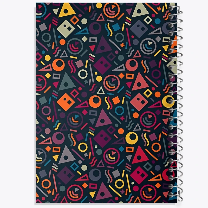 دفتر لیست خرید 50 برگ خندالو طرح اشکال هندسی کد N7010