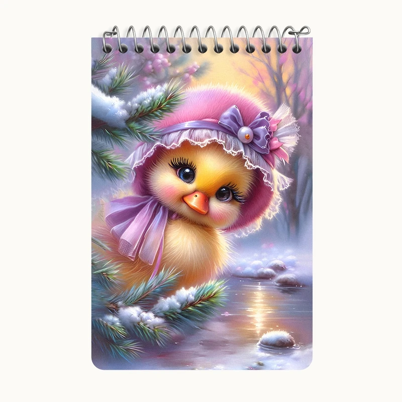 دفتر یادداشت 50 برگ خندالو طرح جوجه اردک بامزه کد F7141