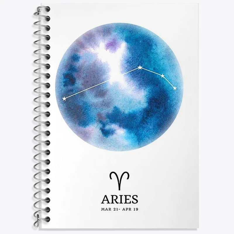 دفتر زبان 50 برگ خندالو مدل سه خط طرح ماه تولد فروردین کد F11399