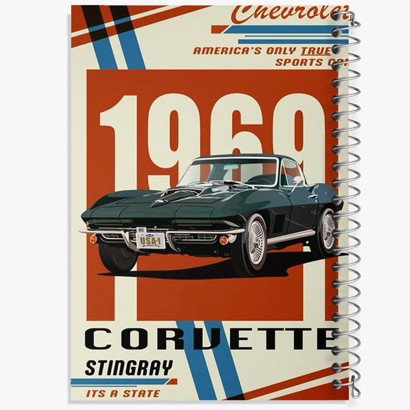 دفتر مشق 100 برگ خندالو طرح ماشین کلاسیک کد F14253