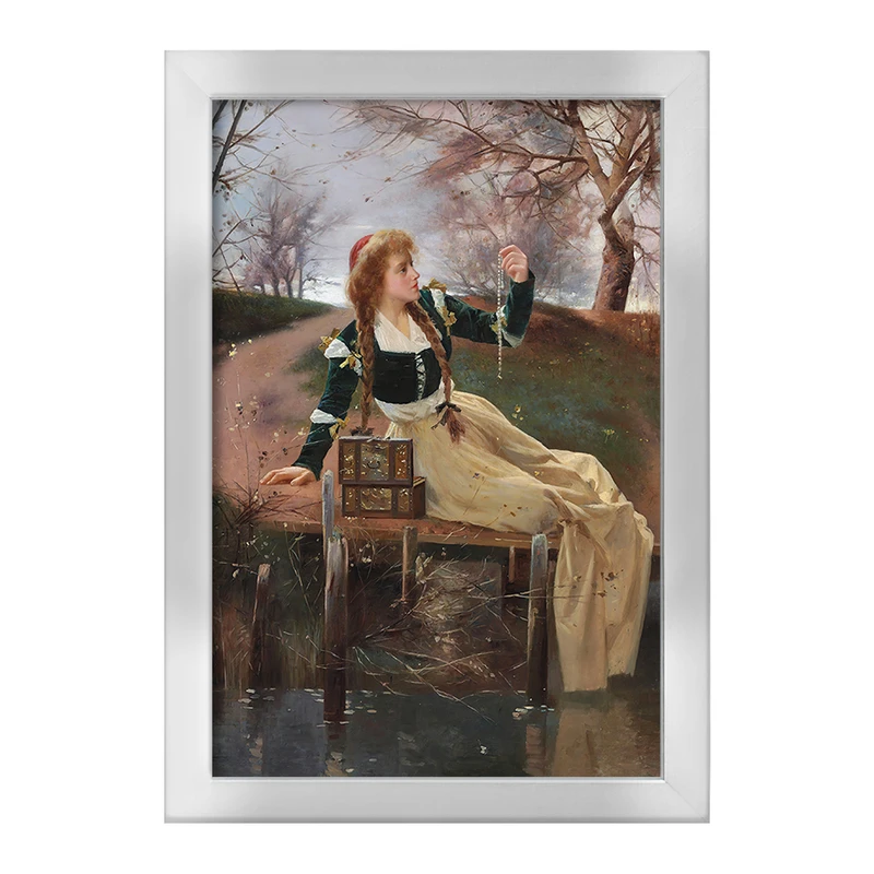 تابلو خندالو طرح نقاشی بازتاب ها اثر الکساندر مارک روسی کد F12339