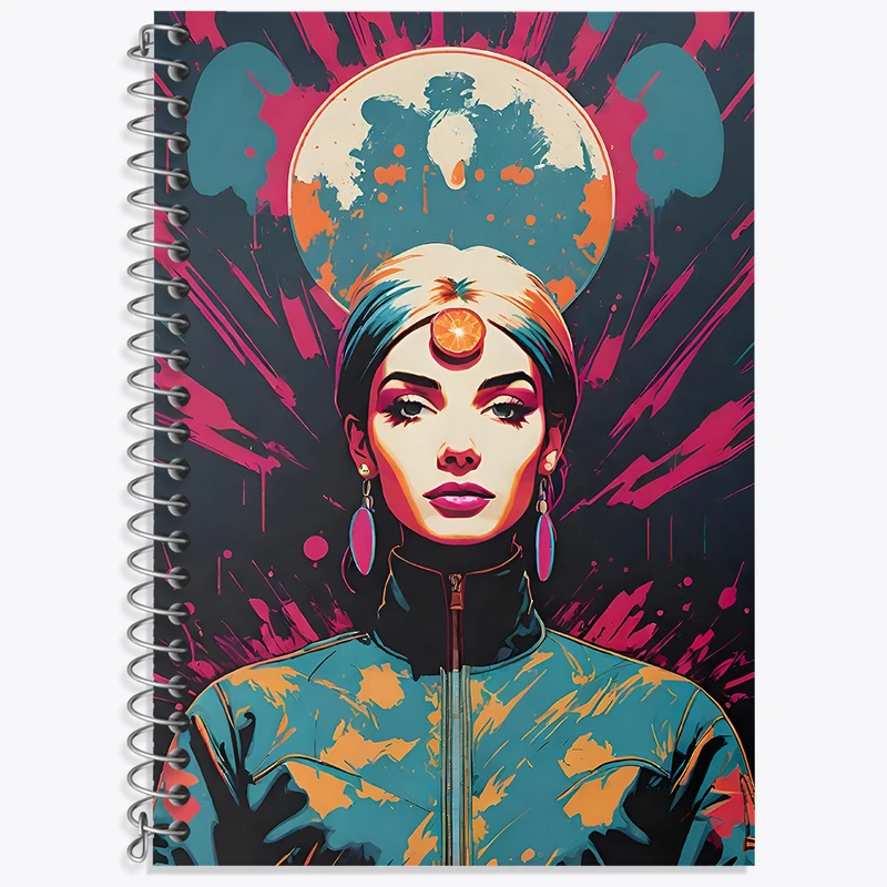 دفتر زبان دوخط 50 برگ خندالو طرح دخترانه کد F4778