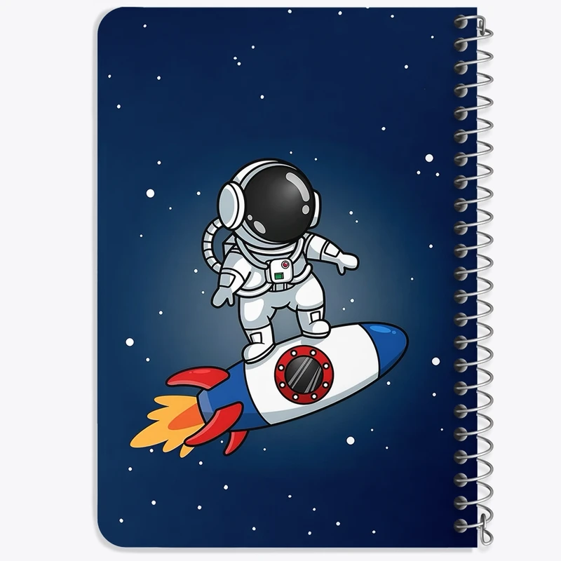 دفتر یادداشت 50 برگ خندالو طرح فضانورد کد F4508