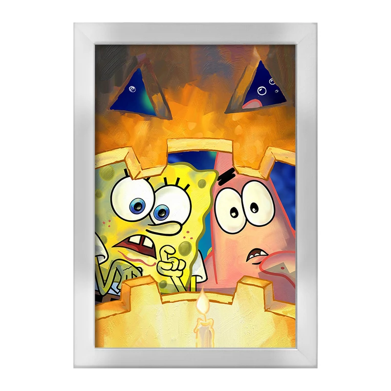 تابلو خندالو طرح باب اسفنجی و پاتریک کد F1864