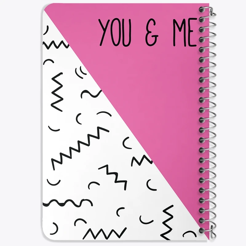 دفتر یادداشت 50 برگ خندالو طرح You And Me کد N266