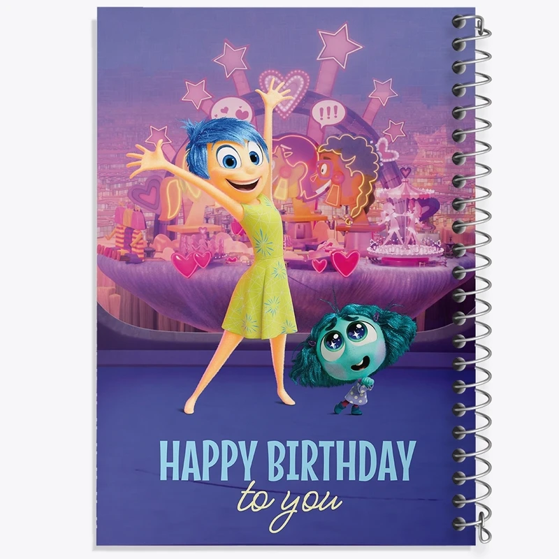 دفتر طراحی 50 برگ خندالو طرح اینساید اوت (Inside Out) کد F2500