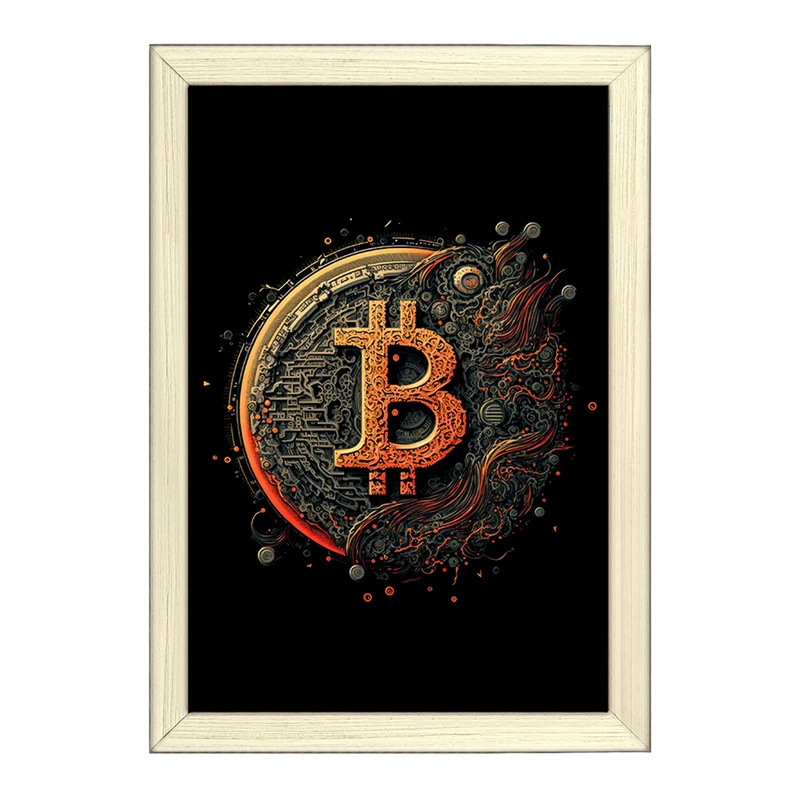 تابلو خندالو طرح بیت کوین (Bitcoin) کد F902