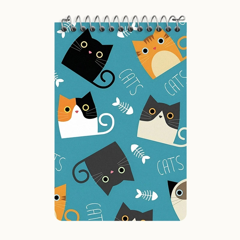 دفتر یادداشت 50 برگ خندالو طرح گربه (Cat) کد F4872