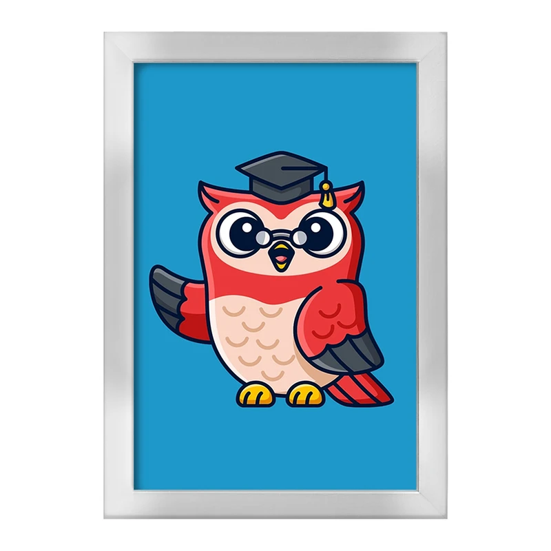 تابلو خندالو طرح حیوانات بامزه جغد کد 28367