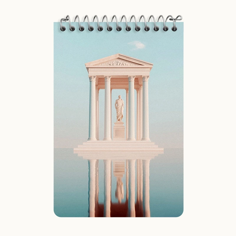 دفتر یادداشت 50 برگ خندالو طرح پارتنون (Parthenon) کد F10778