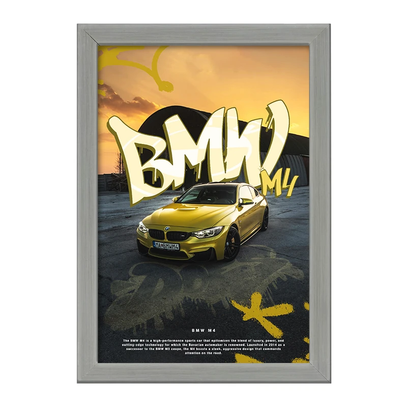 تابلو خندالو طرح بی ام دبلیو (BMW) کد F13730